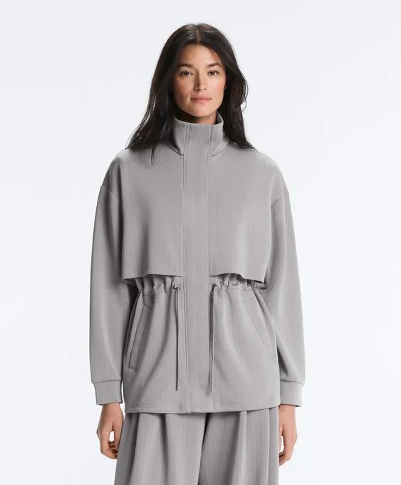 Длинная куртка из модала в полоску- Заказать в России