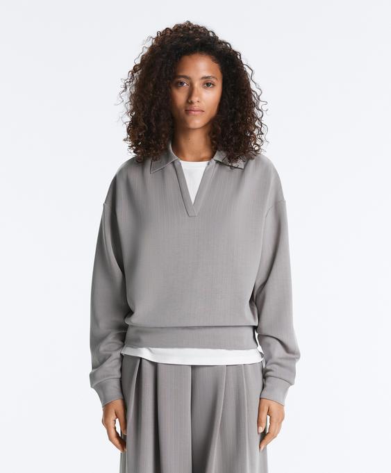 OYSHO Поло в полоску из модала с мягкой отделкой купить с доставкой.