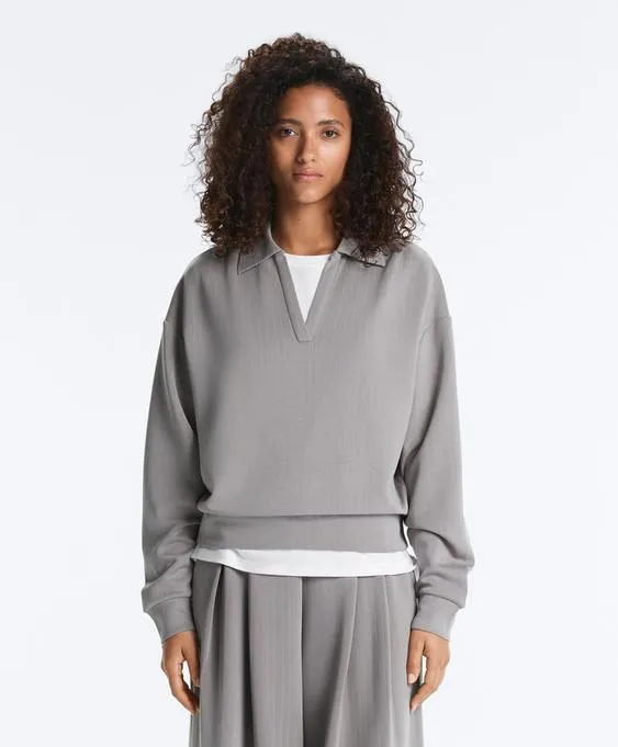 Поло в полоску из модала с мягкой отделкой