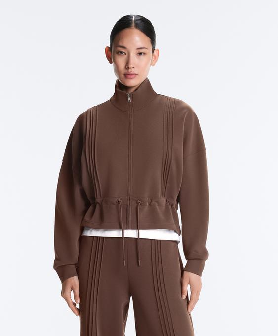 OYSHO Куртка с модалом, мягкая на ощупь, с окантовкой