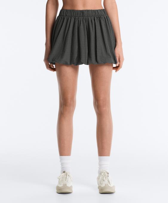 OYSHO Юбка-баллон COMPRESSIVE в клетку купить с доставкой.