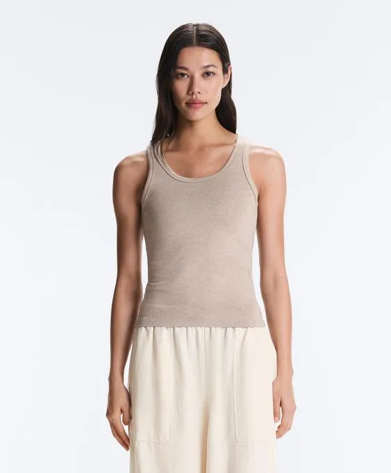 Майка Fitted Rib с хлопком и модалом- Заказать в России