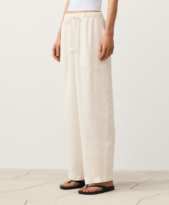 OYSHO Прямые брюки из лиоцелла и льна (24%)