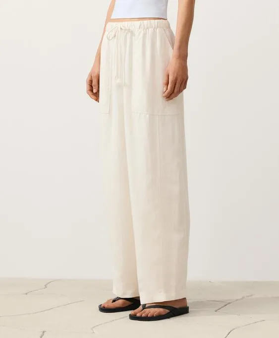 Прямые брюки из лиоцелла и льна (24%)- Заказать в России