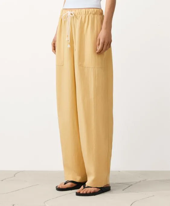 Прямые брюки из лиоцелла и льна (24%)- Заказать в России