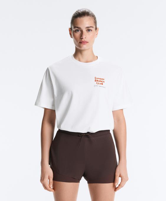 OYSHO Футболка оверсайз с надписями