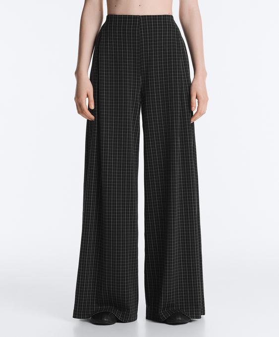 OYSHO Широкие брюки-пике в клетку купить с доставкой.