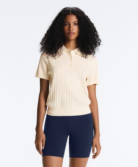 OYSHO Поло вязаное POINTELLE купить с доставкой.