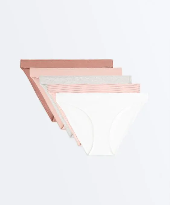 5 классических трусов из смесового хлопка