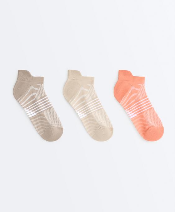 OYSHO 3 пары спортивных носков-сникеров с язычком из смесового полиамида купить с доставкой.