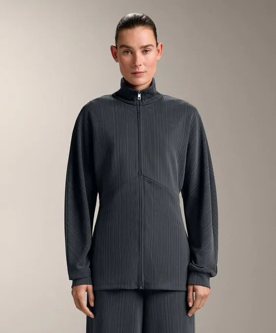 OYSHO Длинная куртка с асимметричной полосой из модала