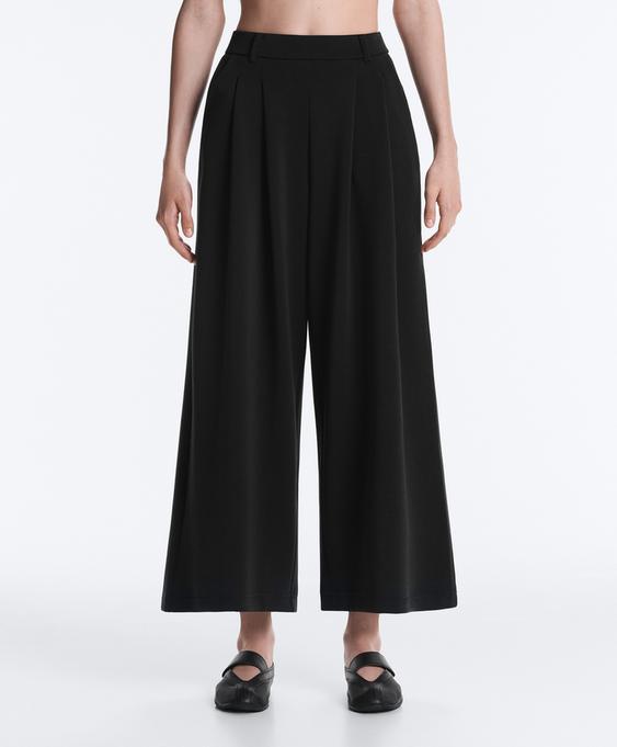 OYSHO Широкие брюки-CROP с модалом, мягкие на ощупь, со складками