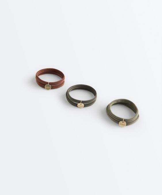 OYSHO 6 резинок для волос с логотипом OYSHO