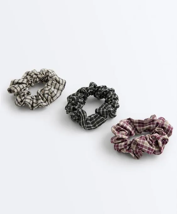 3 большие резинки для волос виши