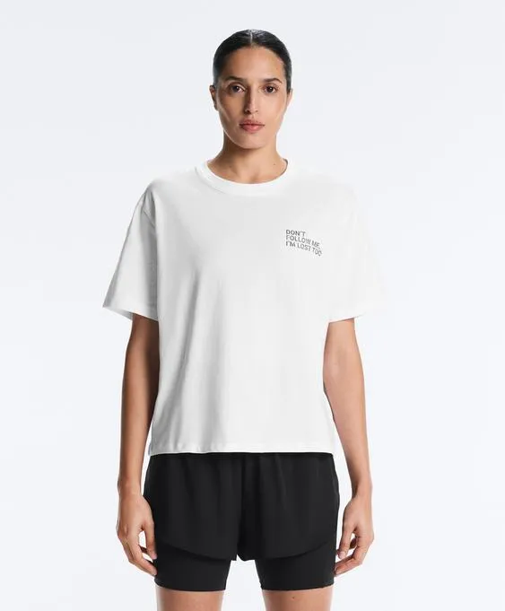 Футболка Boxy с надписью из смесового хлопка- Заказать в России