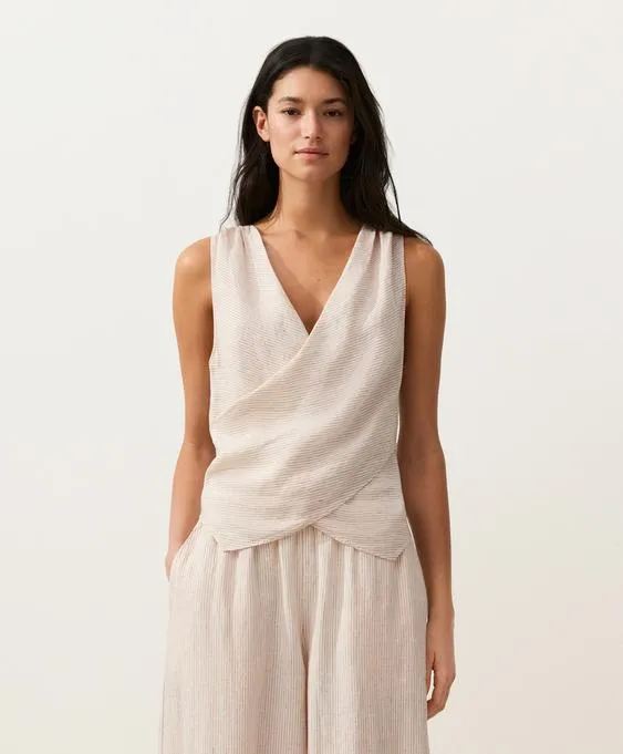 Top на запах из 100%-го льна- Заказать в России