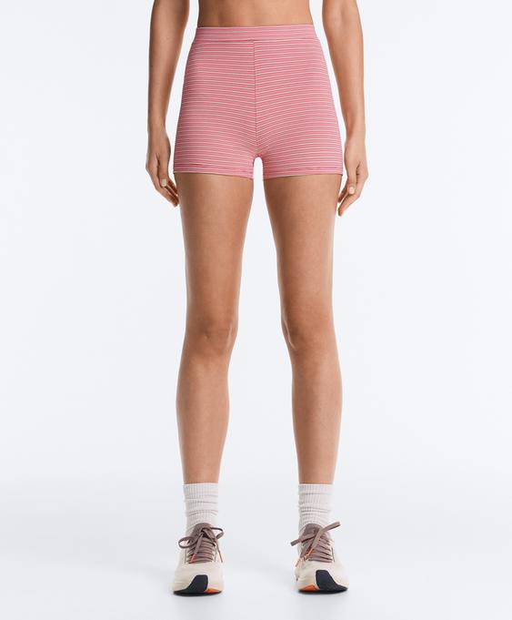 OYSHO Велосипедки HOT PANTS COMFORTLUX с высокой посадкой 5 см в полоску