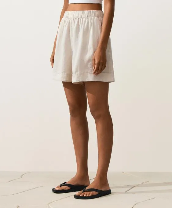 Шорты из 100% льна