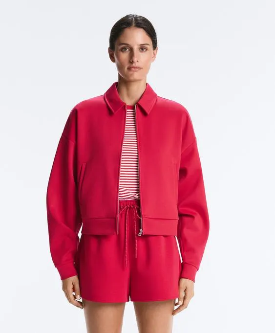 Куртка-поло из пике с хлопком- Заказать в России