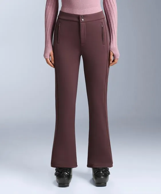 Water-resistant flare stretch Ski trousers