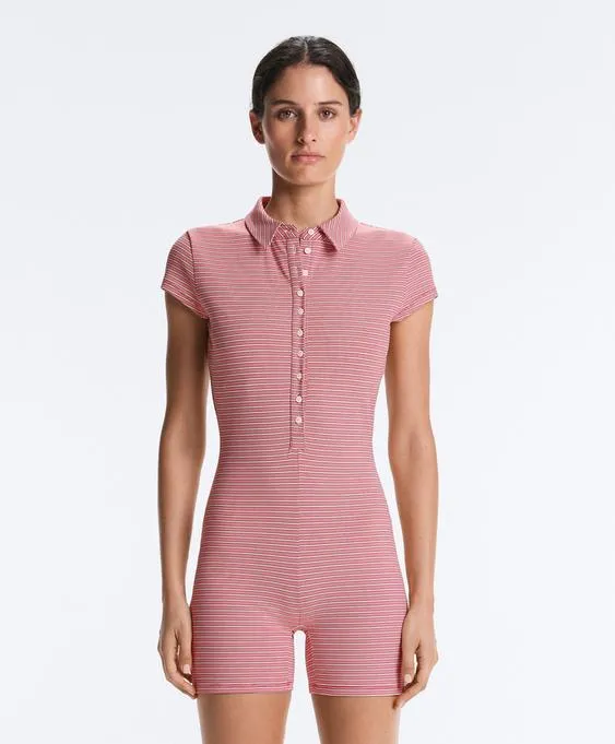 Короткий комбинезон Comfortlux в полоску- Заказать в России