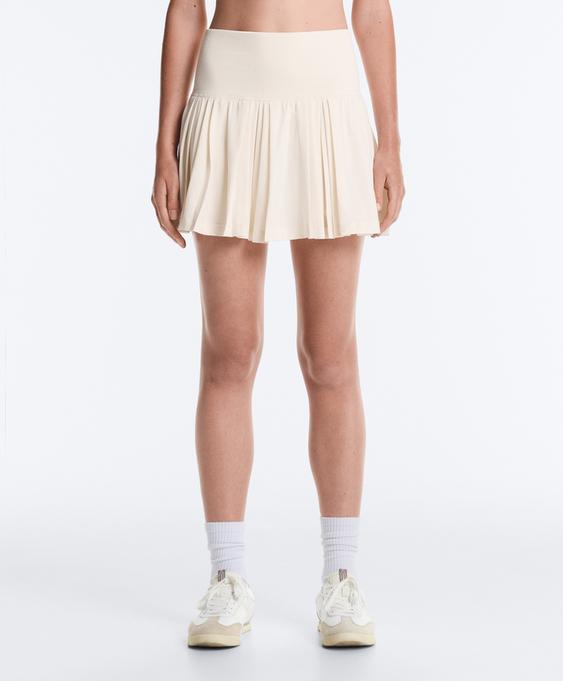 OYSHO Короткая плиссированная юбка SEAMLESS с высокой талией