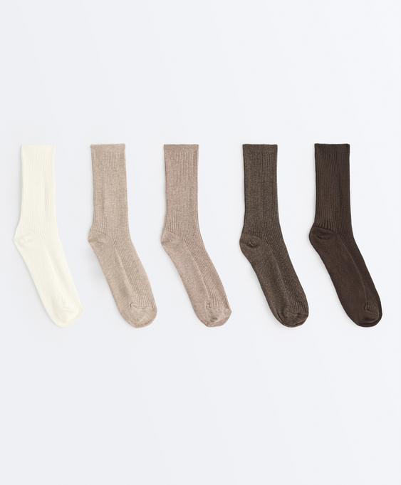 5 pairs of cotton blend classic socks- Заказать в России