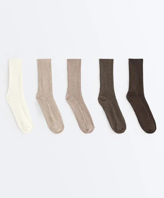 5 pairs of cotton blend classic socks