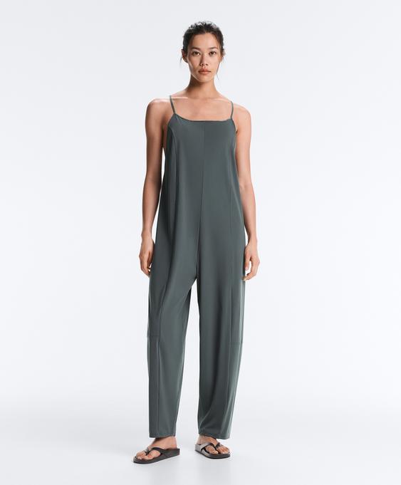 OYSHO Широкий длинный комбинезон LIGHT TOUCH