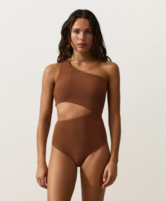 OYSHO Асимметричное трикини CRINKLE