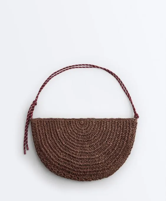 Raffia-effect bag- Заказать в России