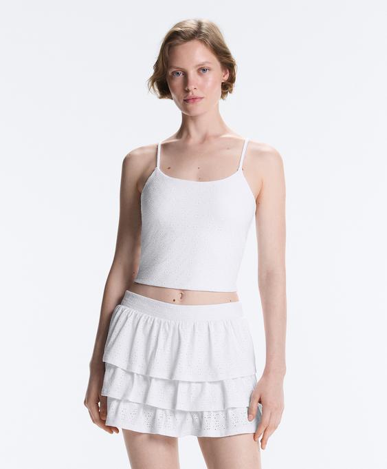 OYSHO Топ COMFORTLUX с вышивкой