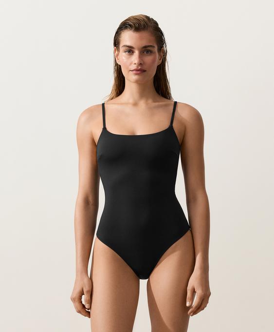 OYSHO Купальник COMPRESSIVE с круглым вырезом