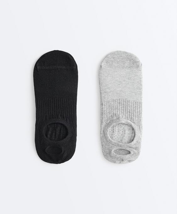 OYSHO PACK DE 2 PARES DE MEIAS DE YOGA E PILATES EM MISTURA DE ALGODãO