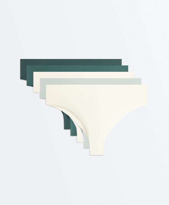 OYSHO PACK DE 3 CUECAS BRASILEIRAS INVISíVEIS LASER CUT