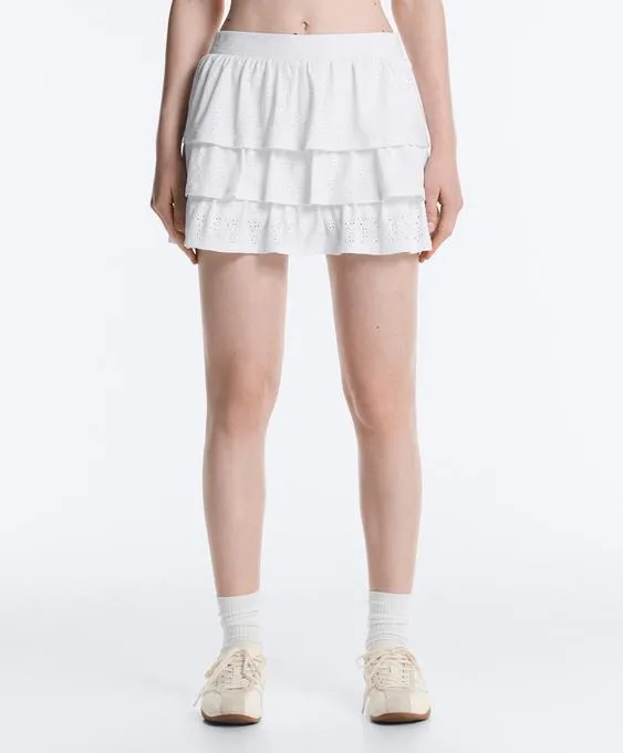 OYSHO Короткая юбка COMFORTLUX с вышивкой