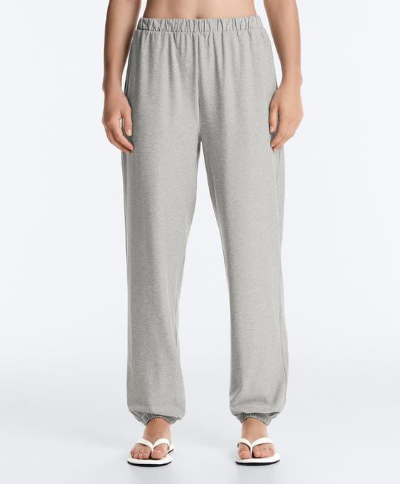 OYSHO Брюки JOGGER COMFORTLUX с эффектом меланжа купить с доставкой.