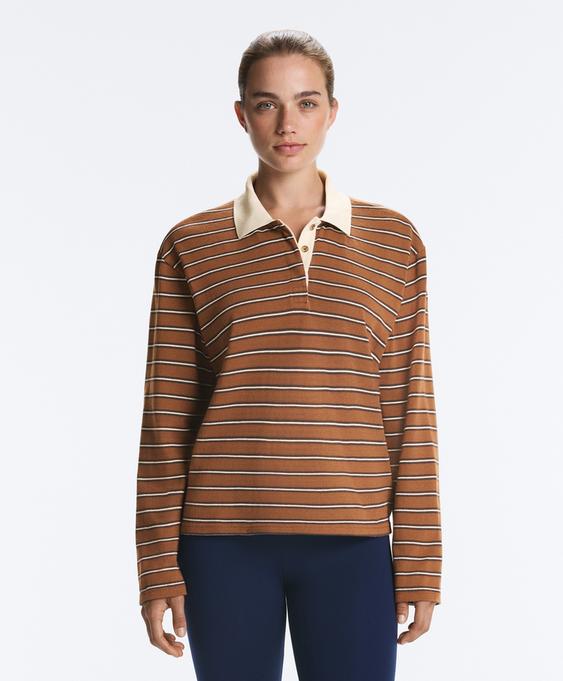 OYSHO POLO RISCAS EM PIQUé DE ALGODãO