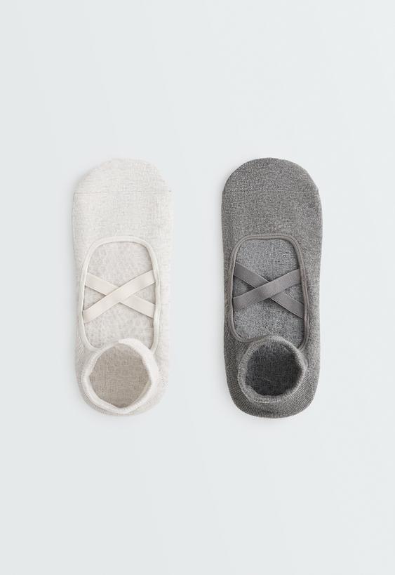 OYSHO 2 пары носков-SNEAKER из хлопка для йоги