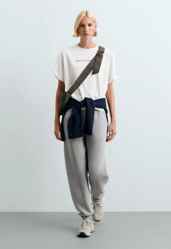Boxy slogan T-shirt