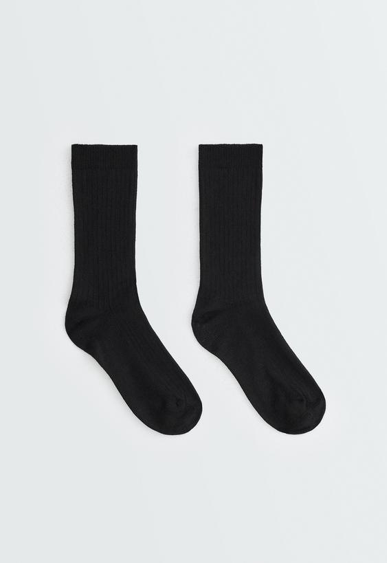 OYSHO Носки в рубчик из смесового модала и 15% кашемира купить с доставкой.