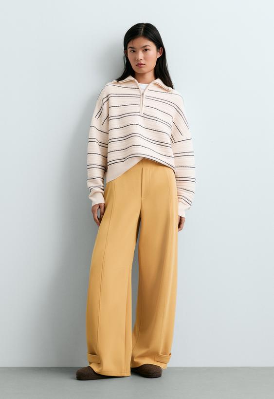 OYSHO Брюки BARREL из пике с регулировкой купить с доставкой.