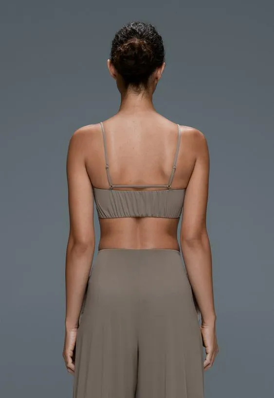 Light Touch ruched low-support bra- Заказать в России