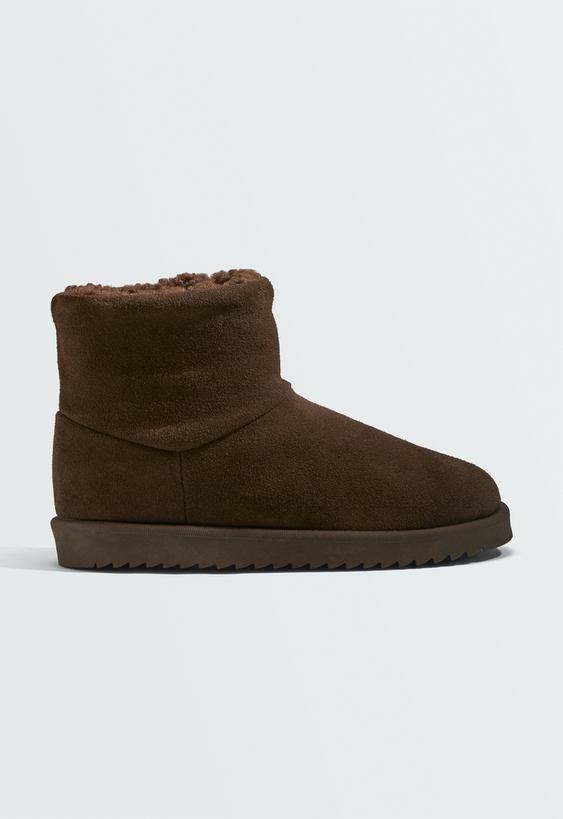 Leather ankle boots- Заказать в России