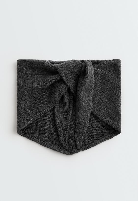 OYSHO Вязаный бандана: 90% шерсти, 10% кашемира