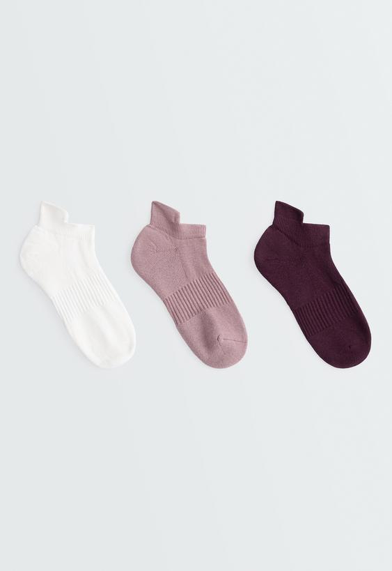 OYSHO 3 пары носков SNEAKER с язычком из смеси с хлопком