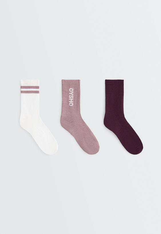 OYSHO 3 пары носки CLASSIC, смесь хлопок
