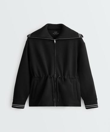 OYSHO Длинная куртка с модалом BRUSHED PIPING купить с доставкой.