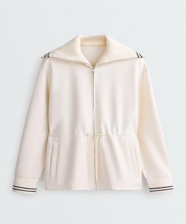 OYSHO Длинная куртка с модалом BRUSHED PIPING купить с доставкой.