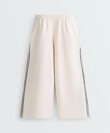 Прямые брюки с модалом brushed piping